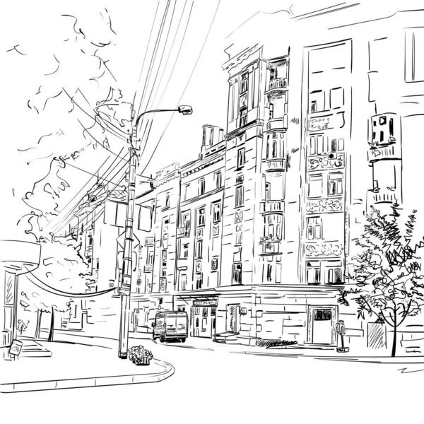 İzole edilmiş bir arkaplanda rahat bir veranda çiz. El çizimi.