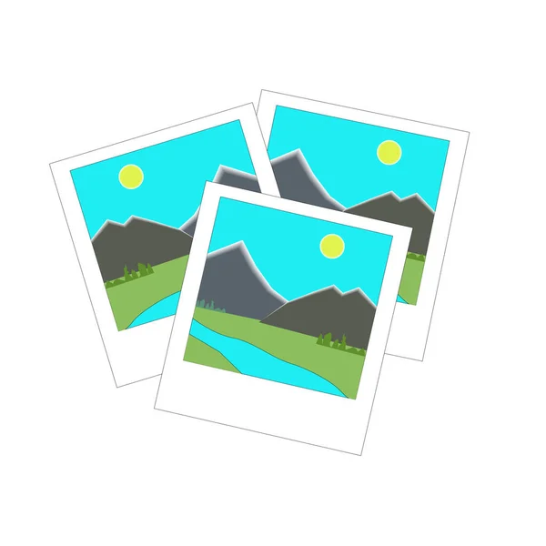 İzole edilmiş bir arkaplanda doğa kartı ögeleri