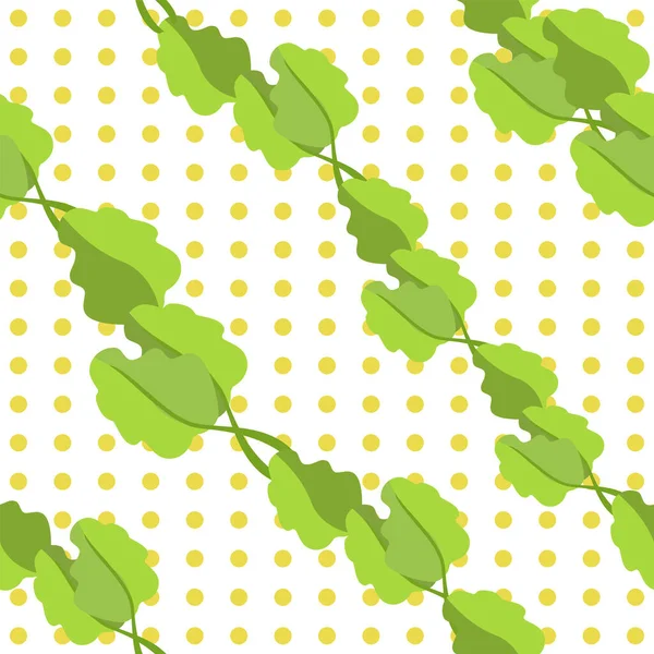 İzole edilmiş arkaplanda yeşillik yaprağı ve daire ögeleri