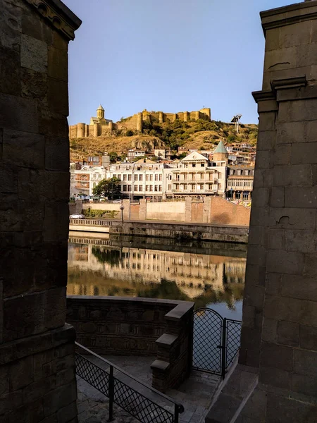 A strange and charming perspective of old Tbilisi, for the mood of Tbilisi in the morning