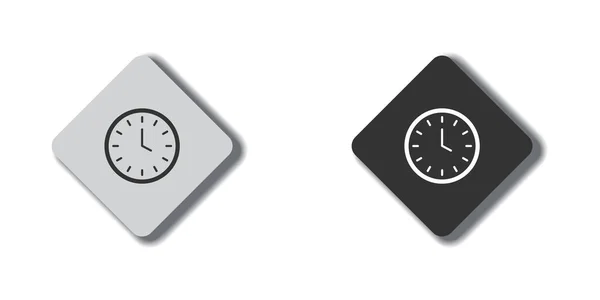 Icono Tiempo Símbolo Del Reloj Ilustración Vectorial — Vector de stock