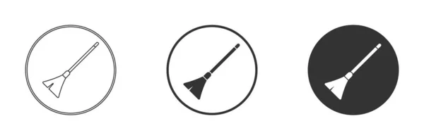 Broom Icon Vector Illustration Broom Symbol — Vettoriale Stock