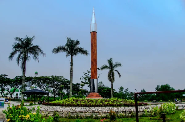Samarinda Indonésie Juin 2022 Magnifique Parc Bebaya Samarinda Possède Monument — Photo