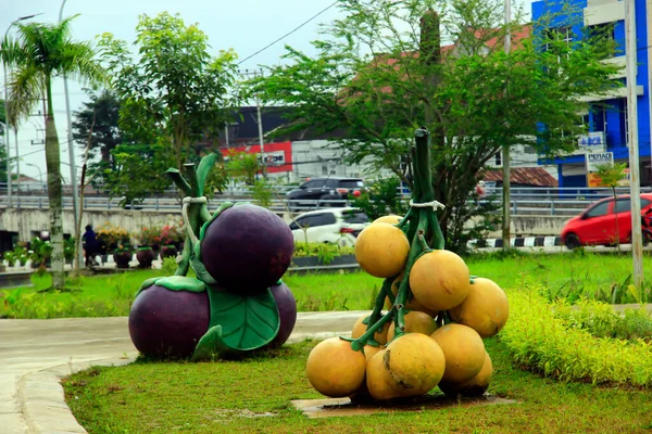 Bebaya Samarinda Park Est Magnifique Beaucoup Plantes Des Spots Photo — Photo