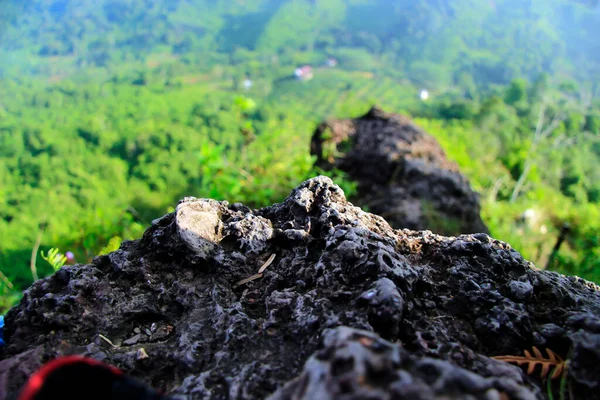 Die Natürliche Landschaft Gipfel Des Bukit Biru Tenggarong Grüne Wälder — Stockfoto