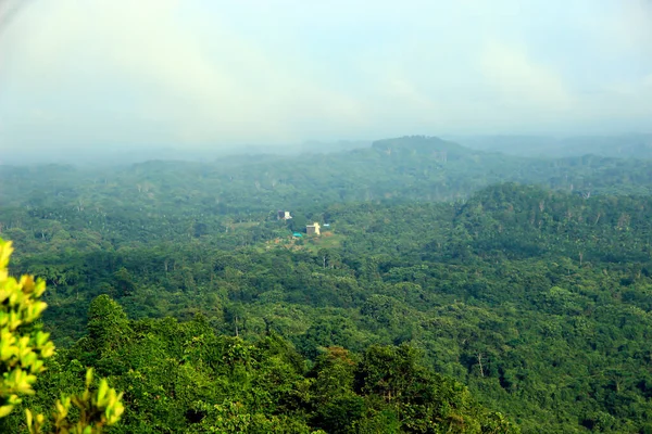 Paesaggio Naturale Picco Bukit Biru Tenggarong Dove Sono Foreste Verdi — Foto Stock