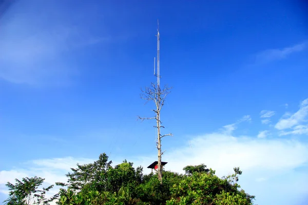 Natural Scenery Peak Bukit Biru Tenggarong Green Forests Clear Blue — Stock Photo, Image