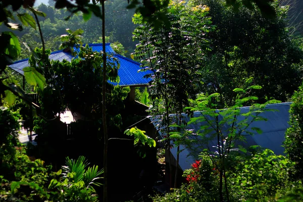 Natural Scenery Peak Bukit Biru Tenggarong Green Forests Clear Blue — Stock Photo, Image