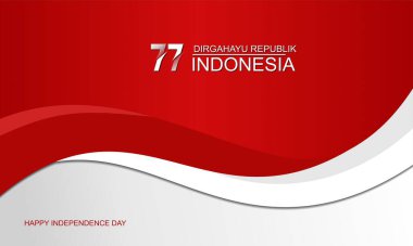 17 august. Happy Independence Day Republic Of Indonesia, Background Design
