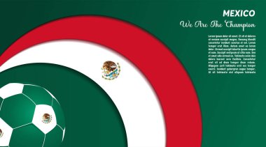 vector background Portugal flag design with ball , social media template, perfect color combination