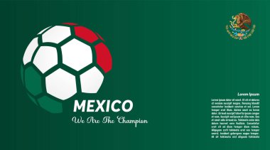 vector background Portugal flag design with ball , social media template, perfect color combination