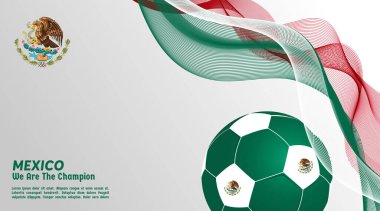 vector background Portugal flag design with ball , social media template, perfect color combination