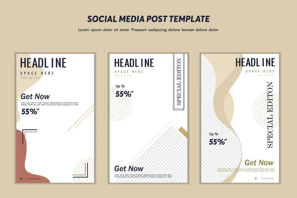 Social media post template modern design, for digital marketing online or poster marketing template