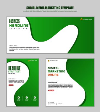 Soyut Sosyal medya postmodern tasarım, iş dijital pazarlama çevrimiçi, afiş ve poster şablonu.