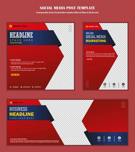 Soyut Sosyal medya postmodern tasarım, iş dijital pazarlama çevrimiçi, afiş ve poster şablonu