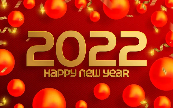 2022 Frohes Neues Jahr Weihnachten Design Vorlage Logo Design Für — Stockvektor