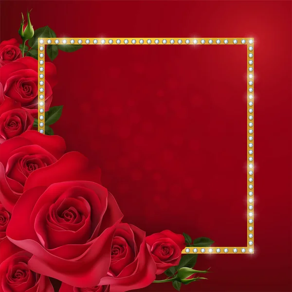 Magnifique Modèle Carte Invitation Mariage Avec Fleurs Feuilles — Image vectorielle