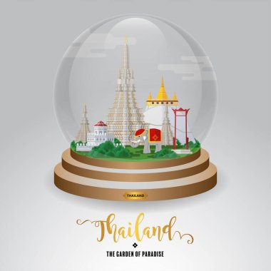 Tayland seyahati konsepti Tayland 'da ziyaret edilecek en güzel yerler..
