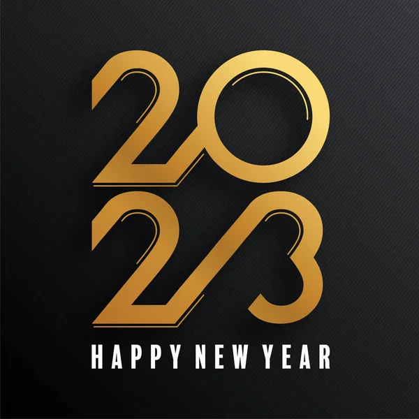 2023 Happy New Year Design Greeting Cards Branding Banner Cover — Stock vektor