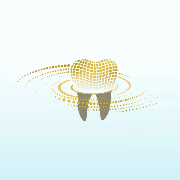 一般的な歯科医院のロゴデザイン — ストックベクタ