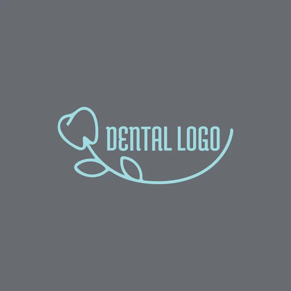 Arte Práctica Dental Vector Logo Diseño Idea Inspiración — Archivo Imágenes Vectoriales