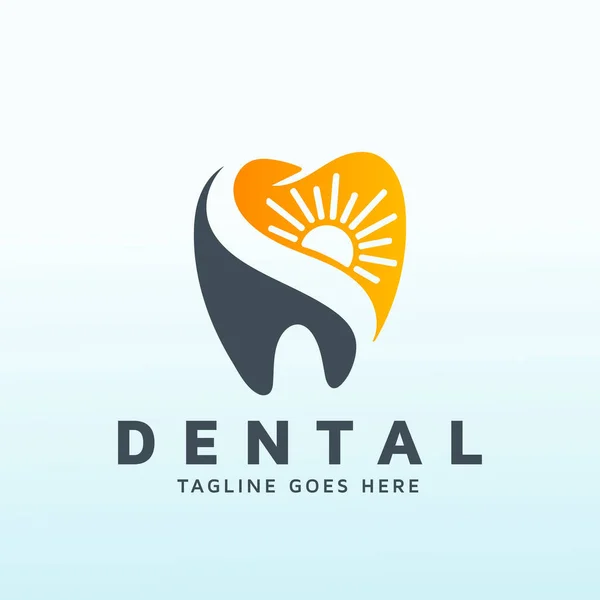 Sunrise Pomysły Logo Biura Dentystycznego — Wektor stockowy