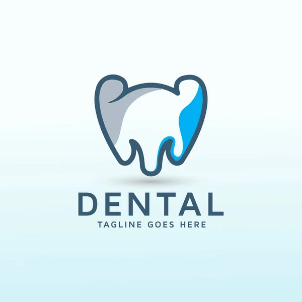 Projekt Logo Wektora Dentystycznego Słonia — Wektor stockowy