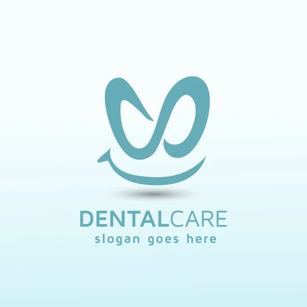 Design Logo Modern High Smile Dental Office — Stock vektor