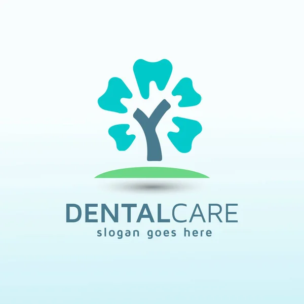 Dentistry Primarily Older Retiree Demographic Tree Logo — Stockvektor
