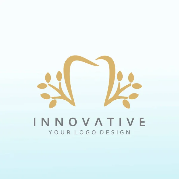 Dental Laboratory Logo Design Template — Vettoriale Stock