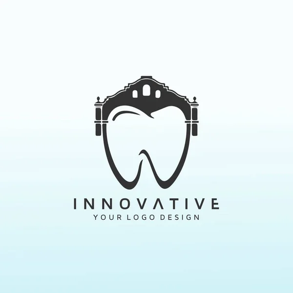 Design Logo Modern High Smile Dental Office — Vector de stock