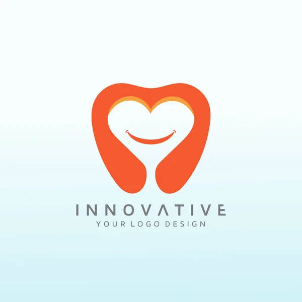 Private Dental Practice Logo Design — Vettoriale Stock