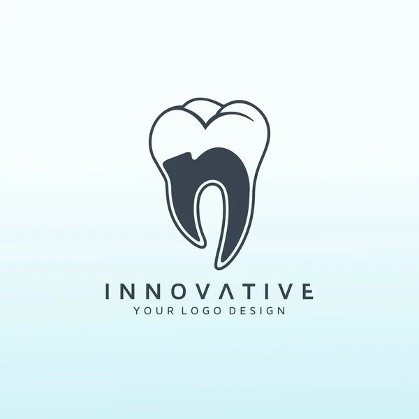 Dental Practice Letter Logo Design — Vector de stock