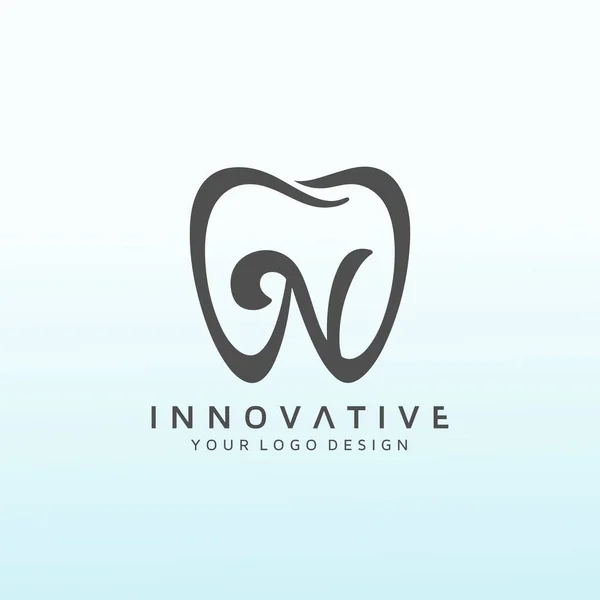 Dental Practice Letter Logo Design — Image vectorielle