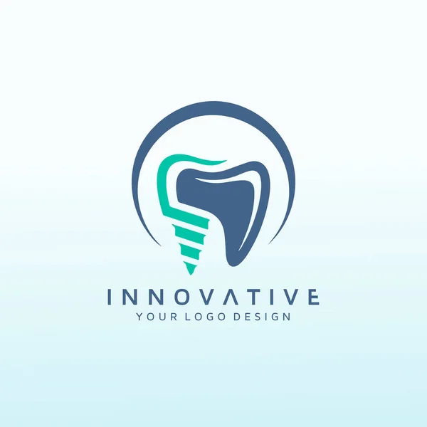 Dental Marketing Agency Logo Design — Archivo Imágenes Vectoriales