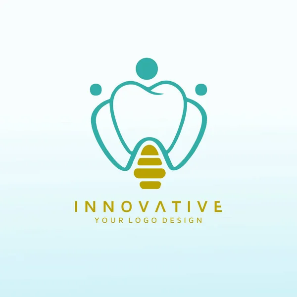 Modern Dental Office Vector Logo Design — Image vectorielle