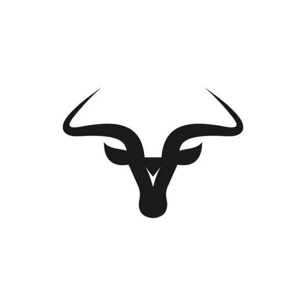 Inspiração Design Logotipo Cabeça Touro — Vetor de Stock