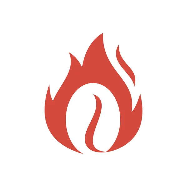 Σχεδιασμός Εικονογράφησης Διανυσματικών Εικονιδίων Λογότυπων Φωτιάς — Διανυσματικό Αρχείο