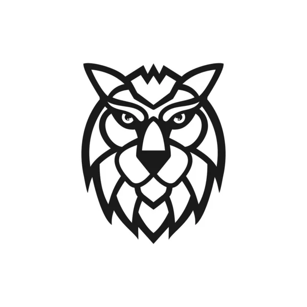 Векторна Ілюстрація Вовчої Голови Логотипу Значка Символу Шаблону — стоковий вектор