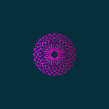 Mandala Teknoloji Hattı Sanat, güzellik logosu tasarımı