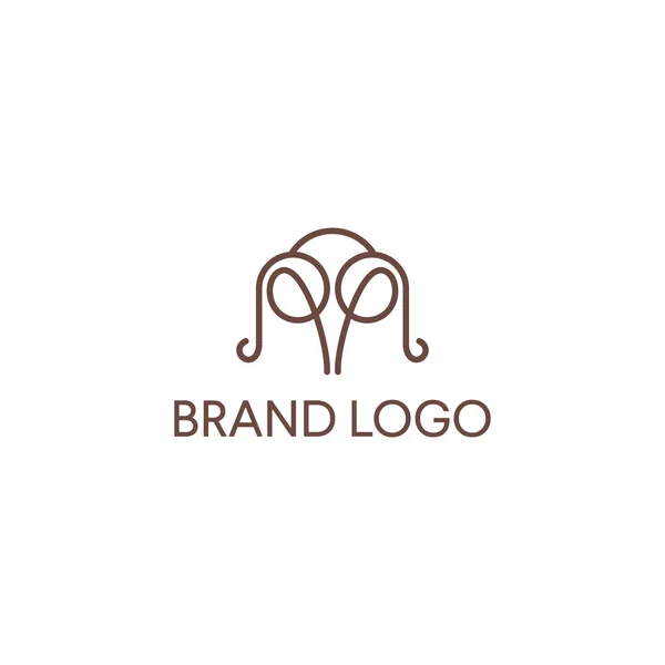Abstrakt Logotyp Vektor Design Elegant Dekorationsvektor — Stock vektor