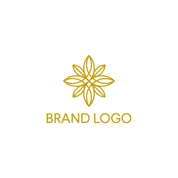 Flor Logotipo Modelo Vetor Ilustração Design Ilustração De Bancos De Imagens