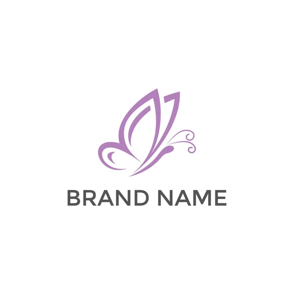 Butterfly Luxury Logo Design Vector — Stock Vector