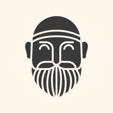 Sakal Vektörü Tasarımı ile Türk Adam Simgesi