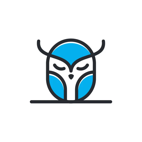 Owl Διάνυσμα Λογότυπο Στο Σύγχρονο Πολύχρωμο Σχεδιασμό Λογότυπο Owl Διάνυσμα — Διανυσματικό Αρχείο