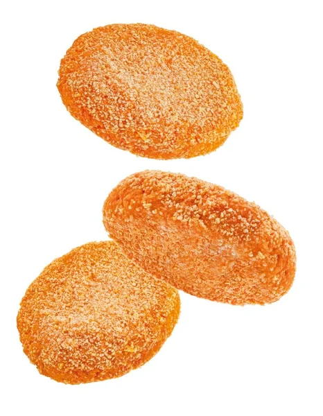 Raw Vegan Cutlets Carrot White Background — Foto Stock
