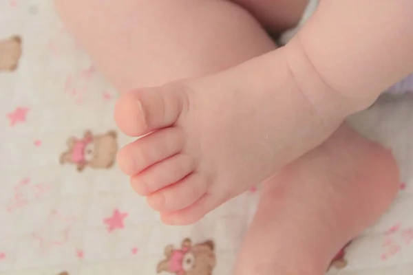Newborn Beautiful Baby Toes — Stock Photo, Image