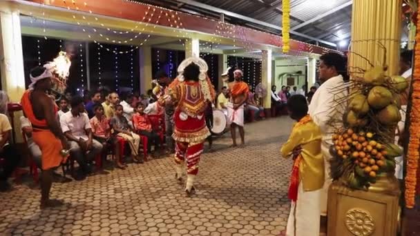 Udupi India Mar 2020 Ancient Ritual Worshiping Spirit God Spiritually — Video Stock