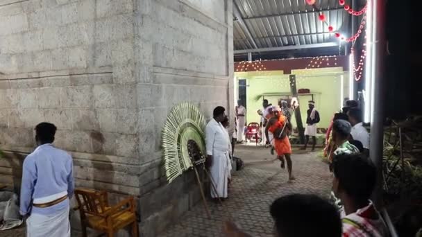 Udupi India Marzo 2020 Artista Che Entra Nel Tempio Indossando — Video Stock