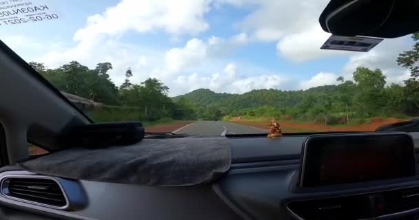 Shivamogga Indien Februar 2020 Eine Lange Fahrt Auf Den Straßen — Stockvideo